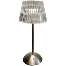 Επαναφορτιζόμενο Πορτατίφ LED 5W CCT Dimmable Μεταλλικό Σατινέ 3037